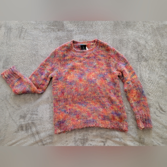 bobeau Sweaters - NWT Bobeau Multicolor Long Sleeve Crew Neck Brushed Pullover Sweater Size Lg